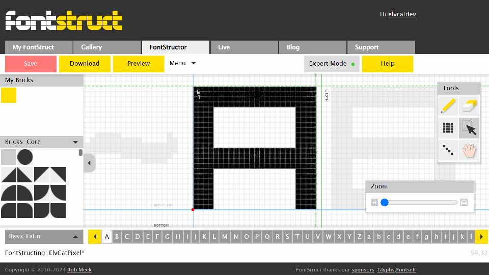 Font Struct Editor View
