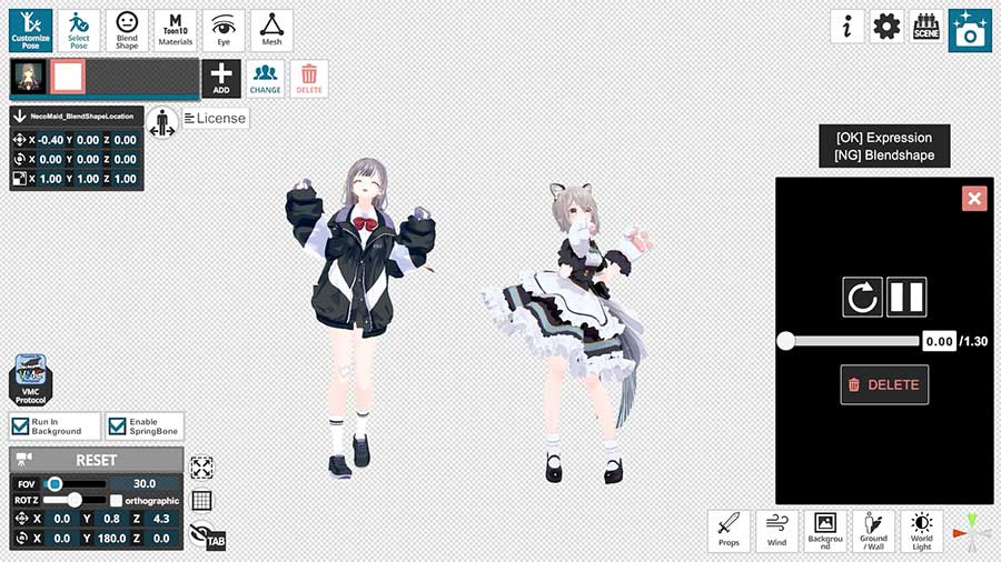 3D models moving