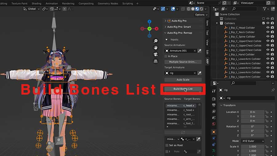 Build Bones List