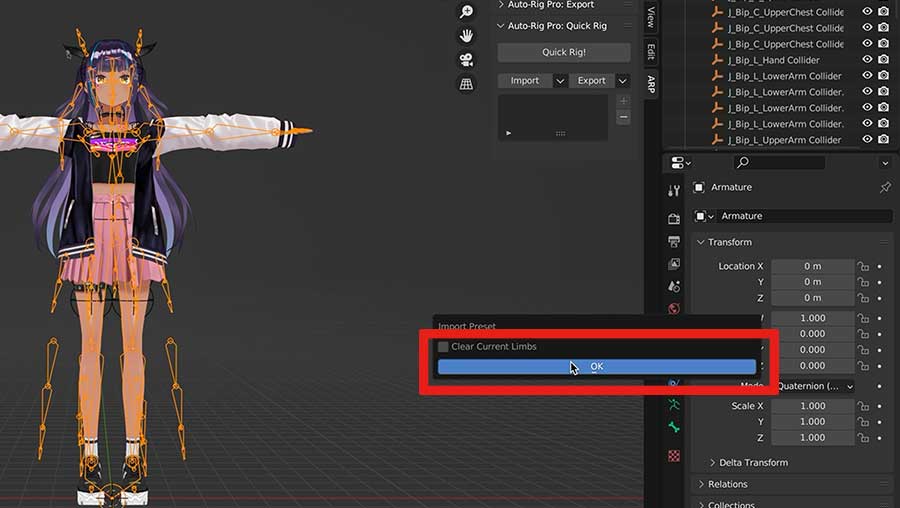 Import OK for VRoid